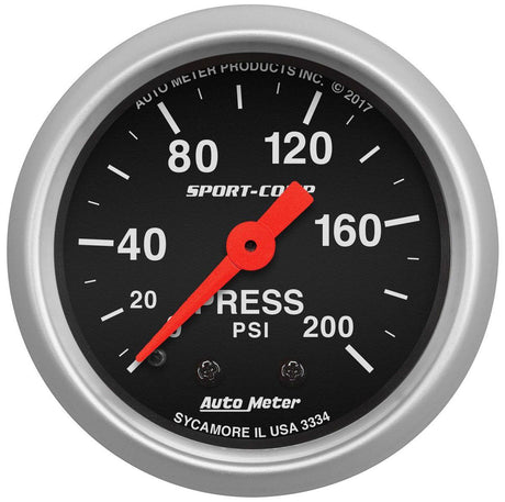 AutoMeter Sport-Comp Series Pressure Gauge (AU3334) AU3334