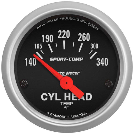 AutoMeter Sport-Comp Series Cylinder Head Temperature Gauge (AU3336) AU3336