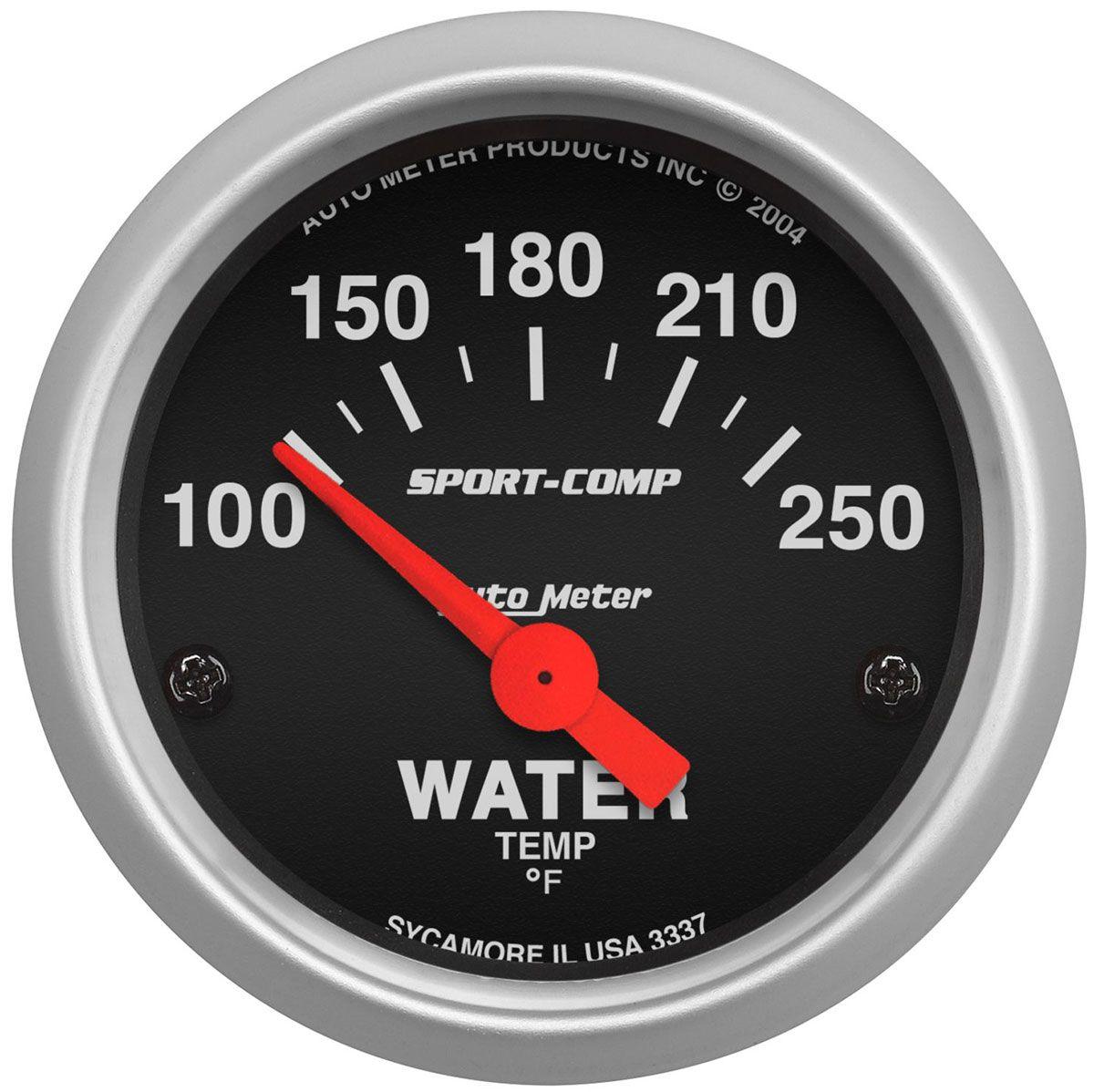 AutoMeter Sport-Comp Series Water Temperature Gauge (AU3337) AU3337