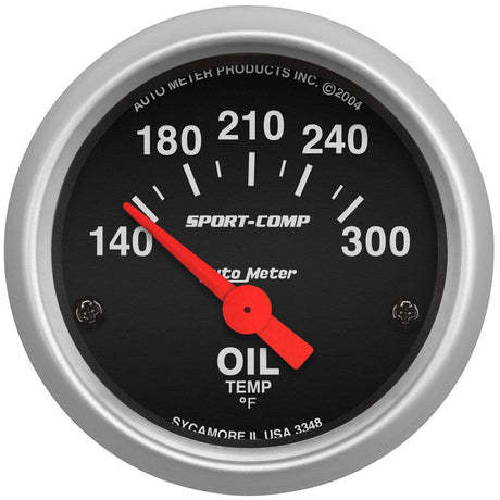 AutoMeter Sport-Comp Series Oil Temperature Gauge (AU3348) AU3348