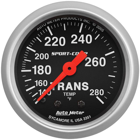 AutoMeter Sport-Comp Series Transmission Temperature Gauge (AU3351) AU3351