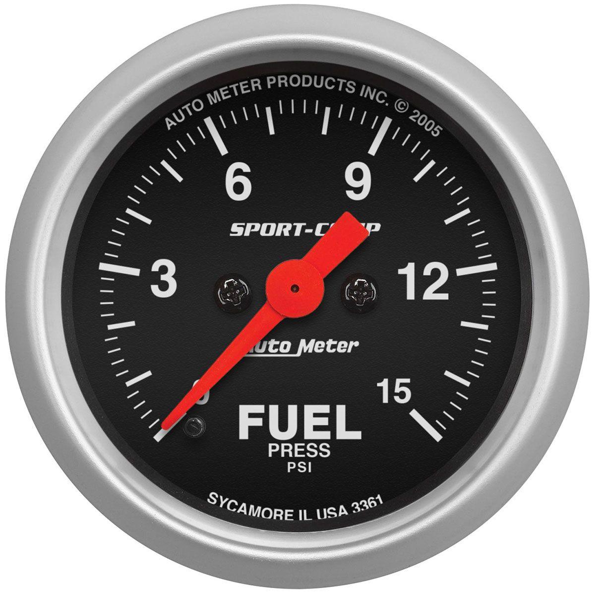 AutoMeter Sport-Comp Series Fuel Pressure Gauge (AU3361) AU3361