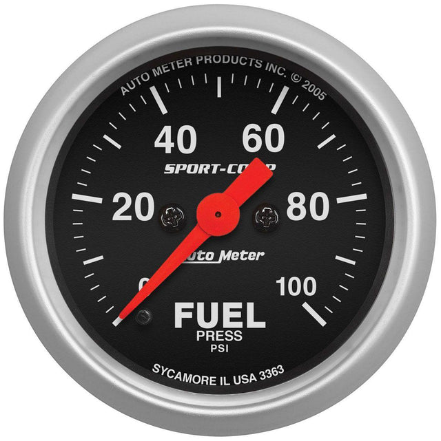 AutoMeter Sport-Comp Series Fuel Pressure Gauge (AU3363) AU3363