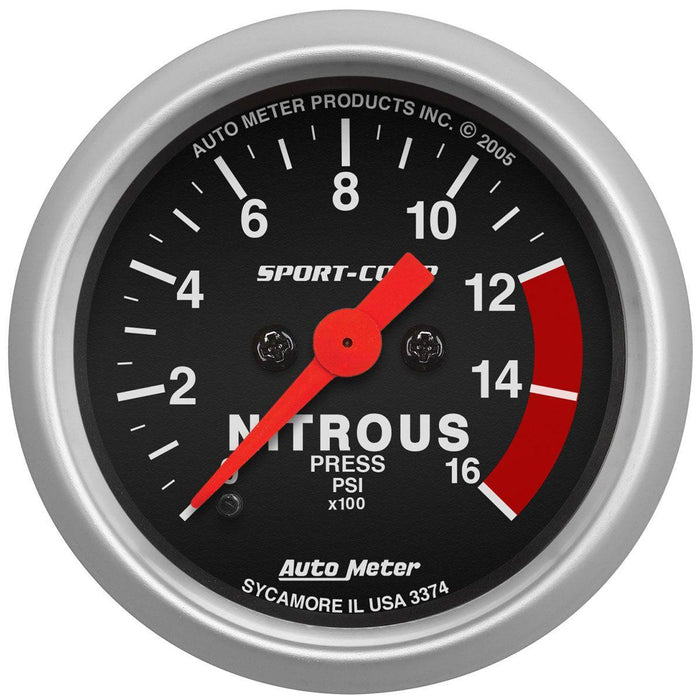 Autometer Sport-Comp Series Nitrous Pressure Gauge (AU3374)