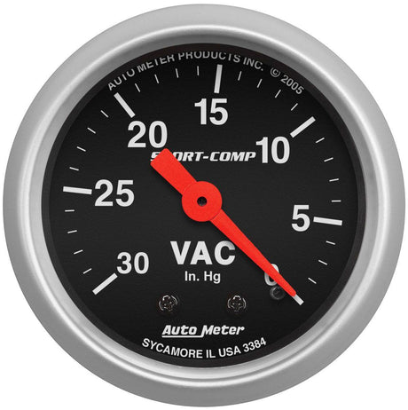AutoMeter Sport-Comp Series Vacuum Gauge (AU3384) AU3384