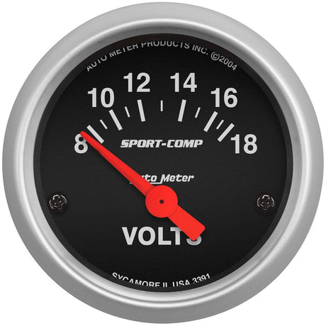 Autometer Sport-Comp Series Voltmeter Gauge (AU3391) AU3391