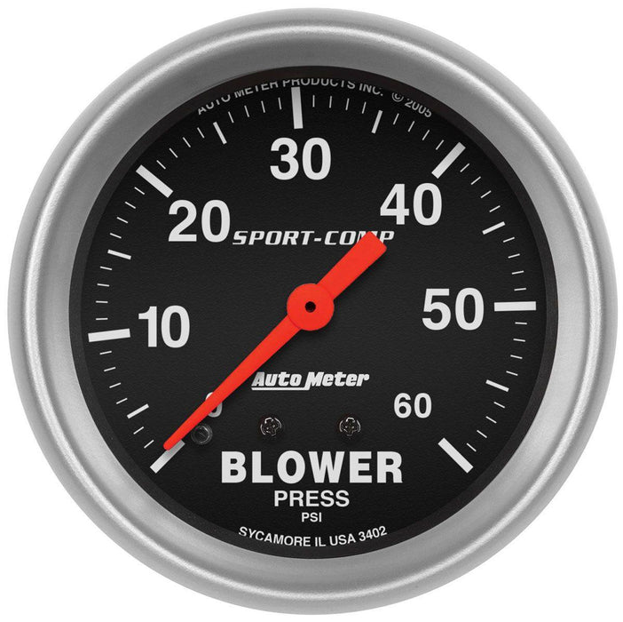 Autometer Sport-Comp Series Blower Pressure Gauge (AU3402)