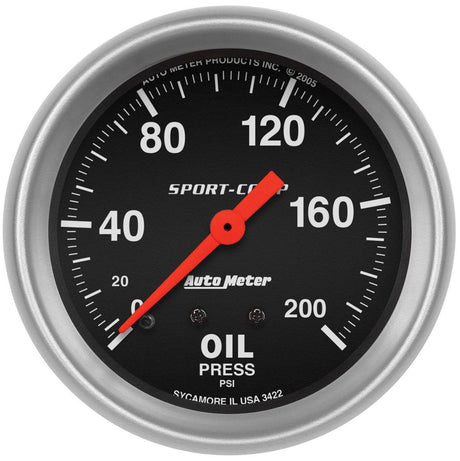 Autometer Sport-Comp Series Oil Pressure Gauge (AU3422) AU3422