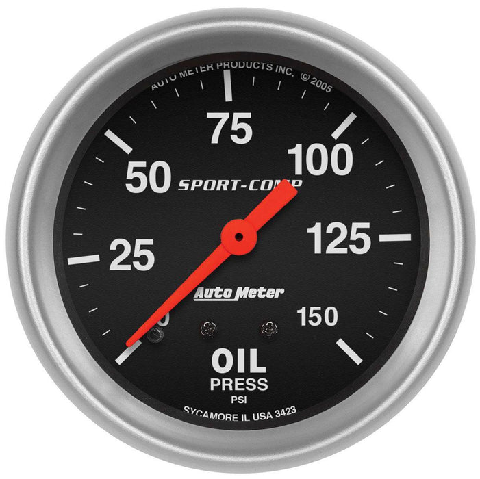 Autometer Sport-Comp Series Oil Pressure Gauge (AU3423)