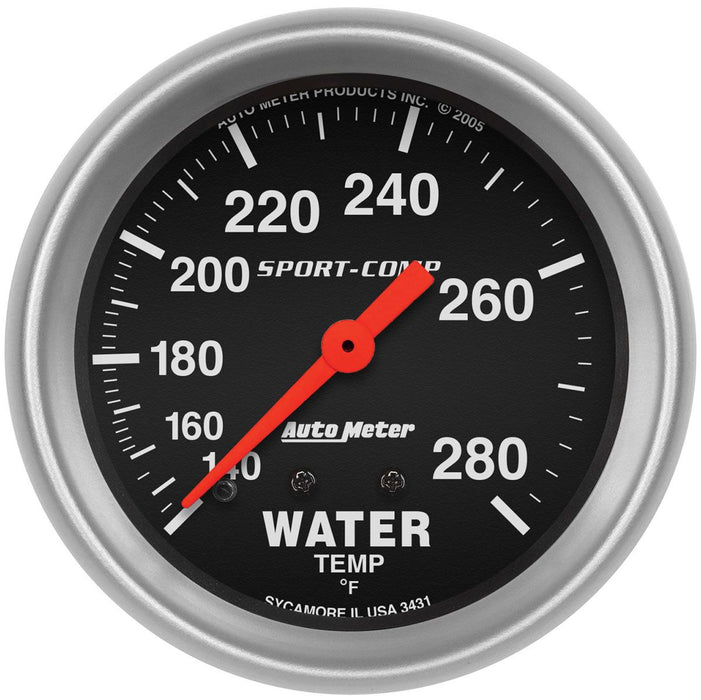 Autometer Sport-Comp Series Water Temperature Gauge (AU3431)