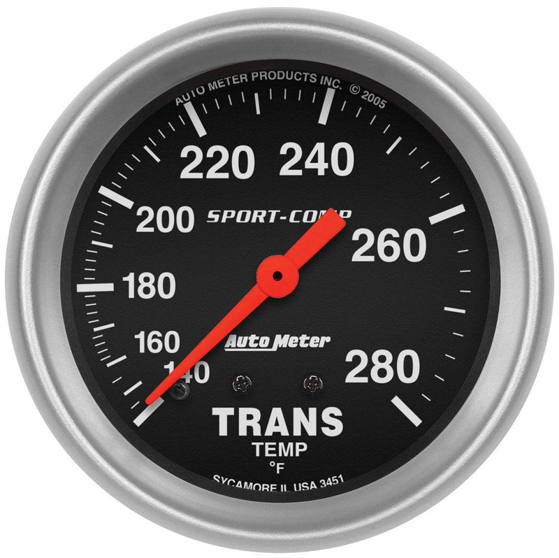 Autometer Sport-Comp Series Transmission Temperature Gauge (AU3451) AU3451