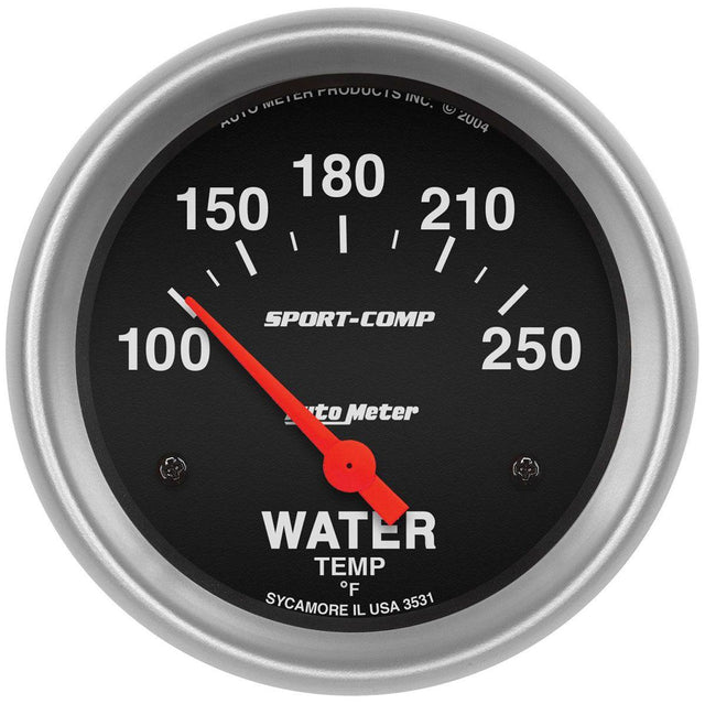 AutoMeter Sport-Comp Series Water Temperature Gauge (AU3531) AU3531