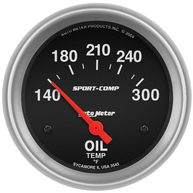AutoMeter Sport-Comp Series Oil Temperature Gauge (AU3543) AU3543