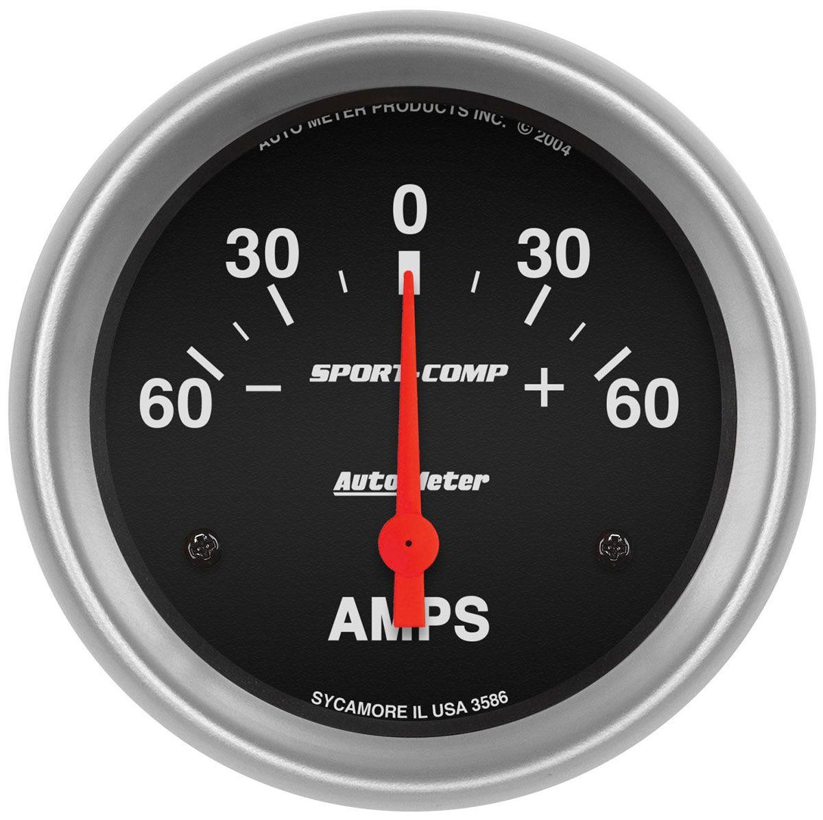 AutoMeter Sport-Comp Series Ammeter Gauge (AU3586) AU3586