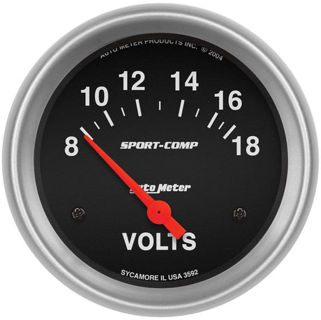 Autometer Sport-Comp Series Voltmeter Gauge (AU3592) AU3592