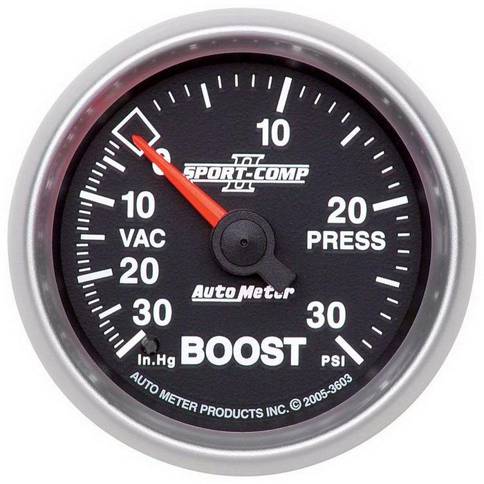 Autometer Sport-Comp II Boost/Vacuum Gauge (AU3603)
