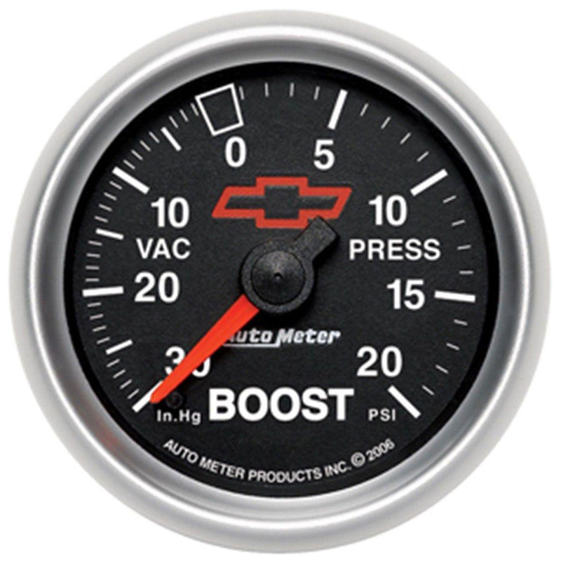 Autometer Chev Bow-Tie Boost Gauge (AU3607-00406) AU3607-00406