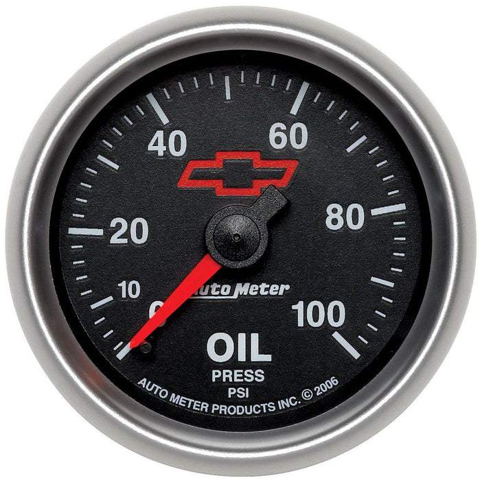 Autometer Chev Bow-Tie Oil Pressure Gauge (AU3621-00406)