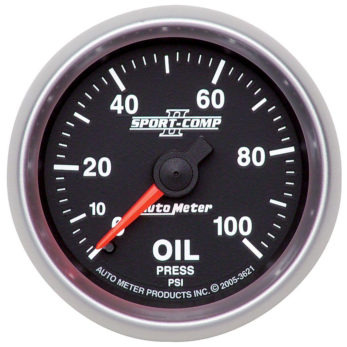 Autometer Sport-Comp II Oil Pressure Gauge (AU3621) AU3621