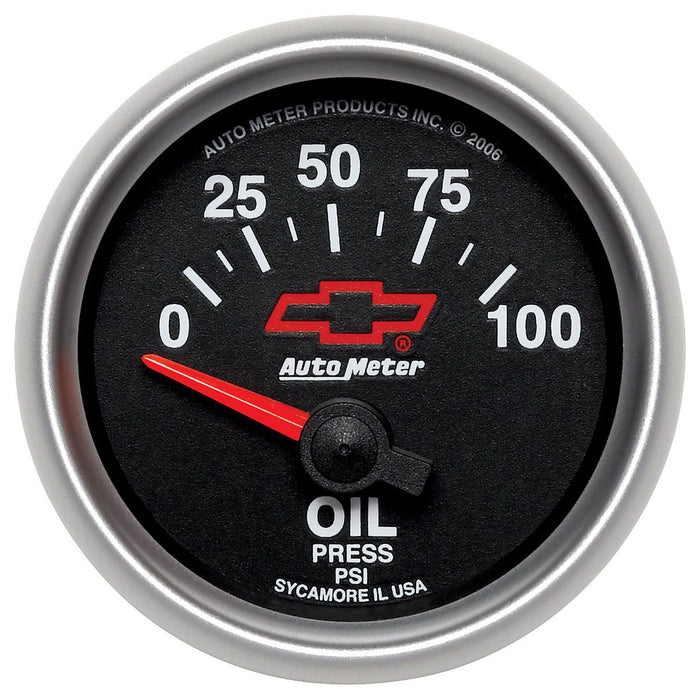 Autometer Chev Bow-Tie Oil Pressure Gauge (AU3627-00406)