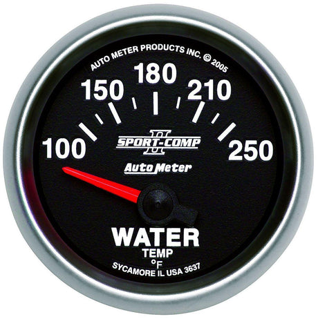 AutoMeter Sport-Comp II Water Temperature Gauge (AU3637) AU3637