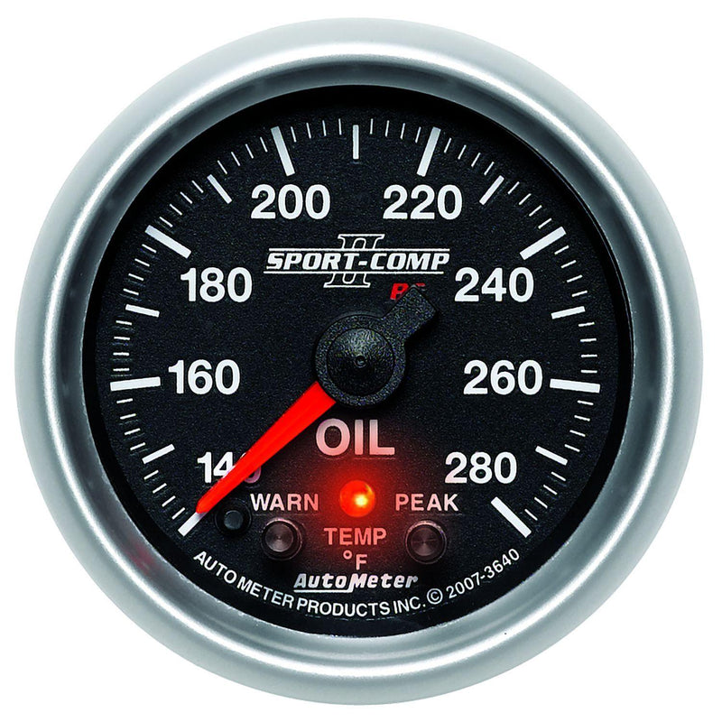 Autometer Sport-Comp II Oil Temperature Gauge (AU3640) AU3640