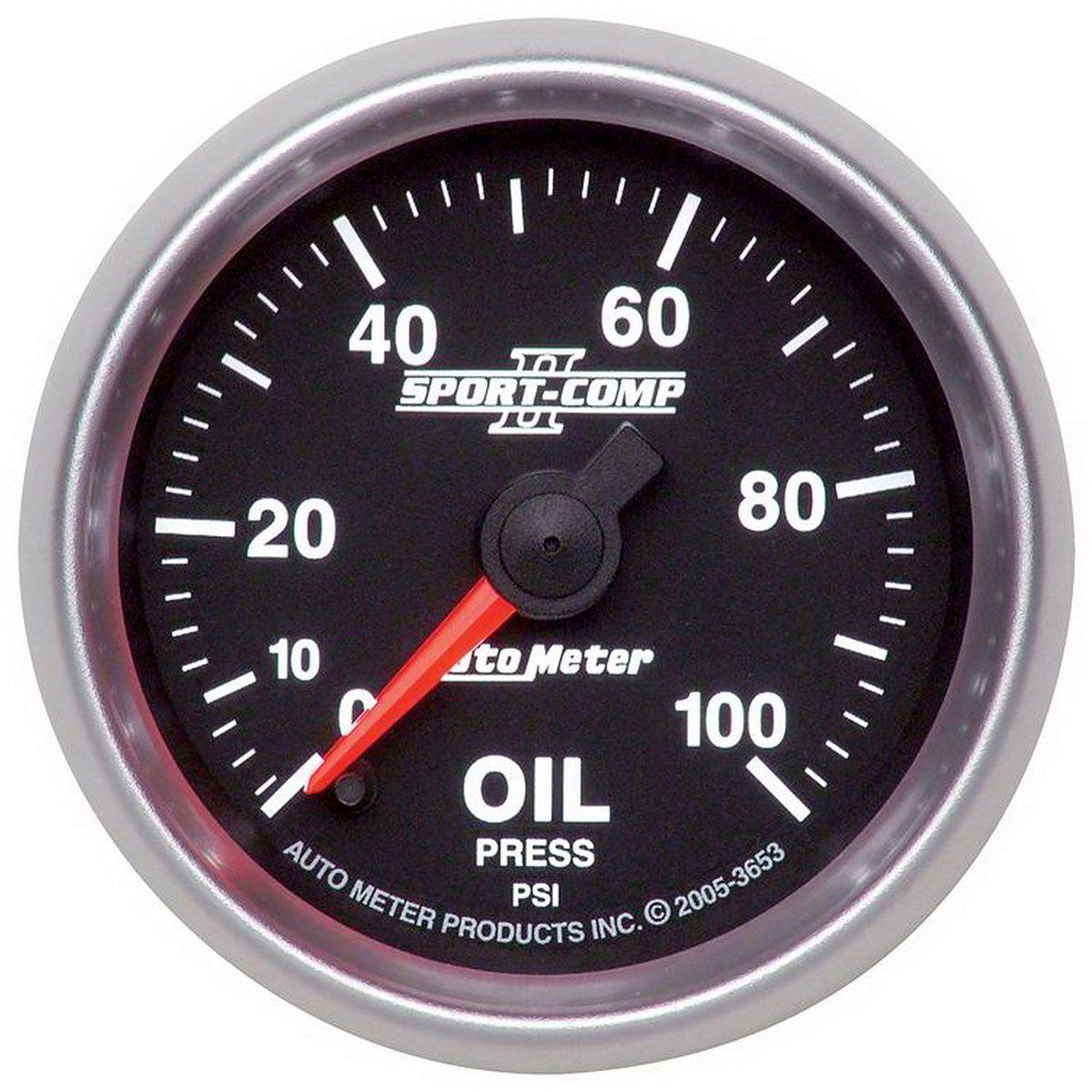 AutoMeter Sport-Comp II Oil Pressure Gauge (AU3653) AU3653
