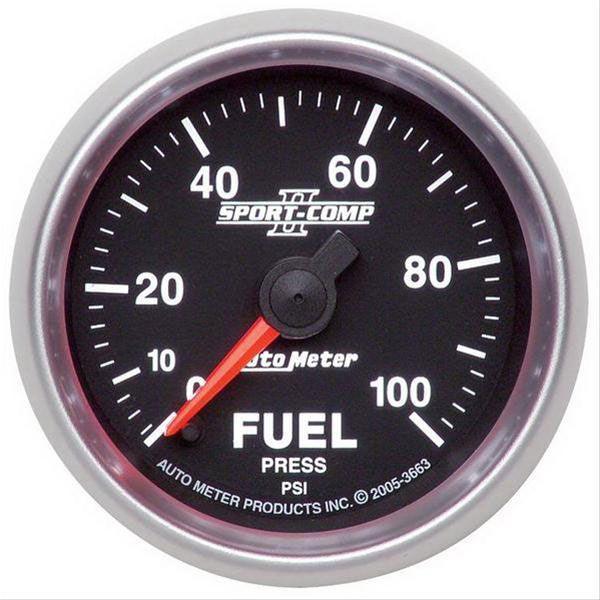 AutoMeter Sport-Comp II Fuel Pressure Gauge (AU3663) AU3663