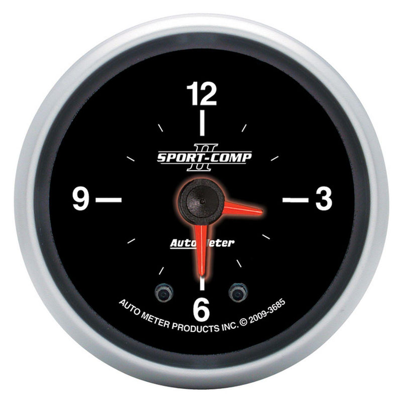 Autometer Sport-Comp II Series Clock (AU3685) AU3685