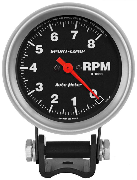 Autometer Sport-Comp Series Mini Competition Tachometer (AU3708) AU3708