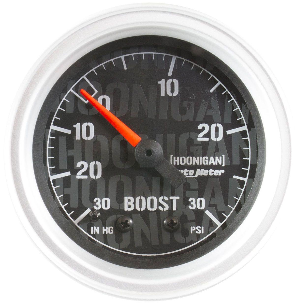 AutoMeter Hoonigan Series Boost/Vacuum Gauge (AU4303-09000) AU4303-09000