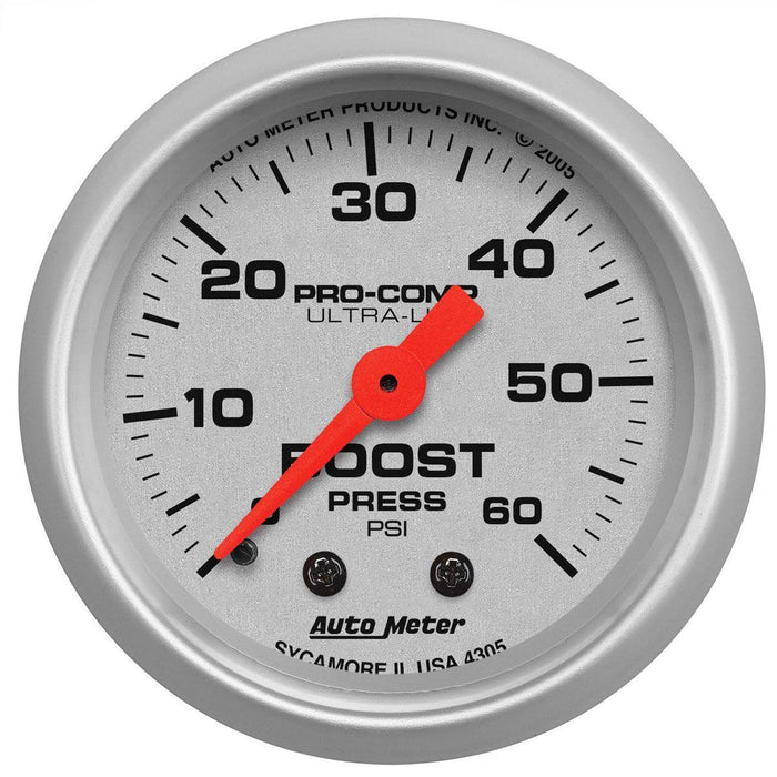 Autometer Ultra-Lite Series Boost Gauge (AU4305)