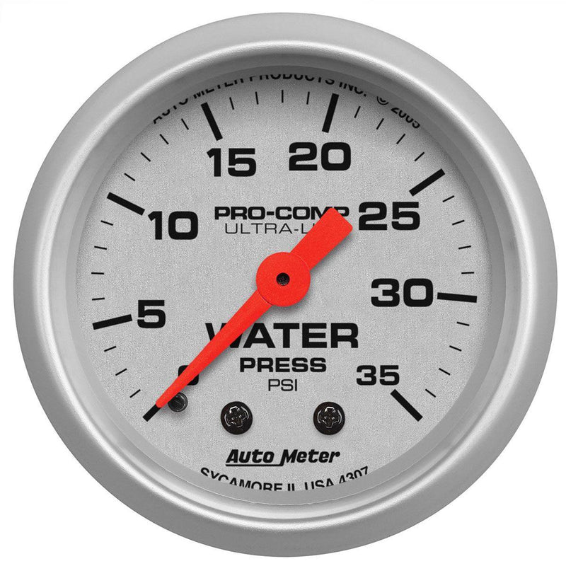 Autometer Ultra-Lite Series Water Pressure Gauge (AU4307) AU4307