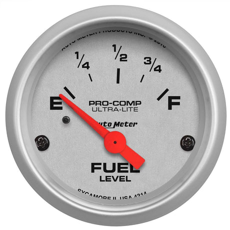 AutoMeter Ultra-Lite Series Fuel Level Gauge (AU4314)