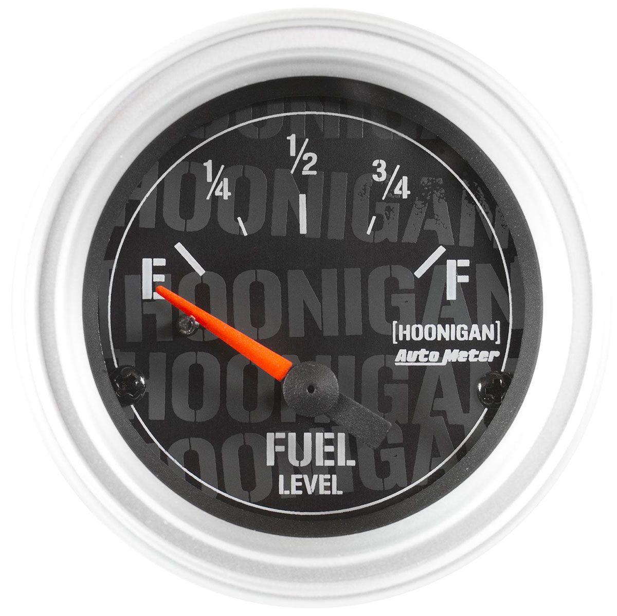 AutoMeter Hoonigan Series 2-1/16" Short Sweep Fuel Level Gauge (AU4316-09000) AU4316-09000
