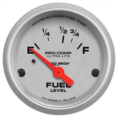 AutoMeter Ultra-Lite Series Fuel Level Gauge (AU4318)