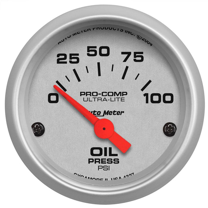 Autometer Ultra-Lite Series Oil Pressure Gauge (AU4327)