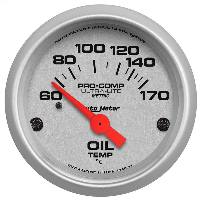 Autometer Ultra-Lite Series Oil Temperature Gauge (AU4348-M)