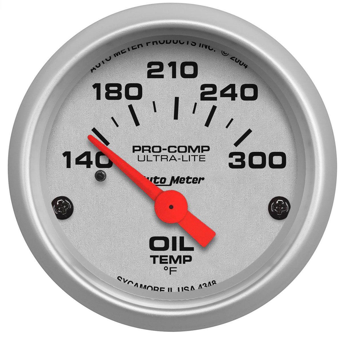 AutoMeter Ultra-Lite Series Oil Temperature Gauge (AU4348) AU4348