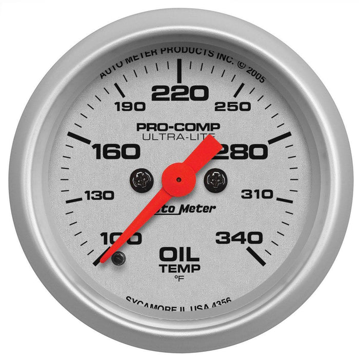 Autometer Ultra-Lite Series Oil Temperature Gauge (AU4356)