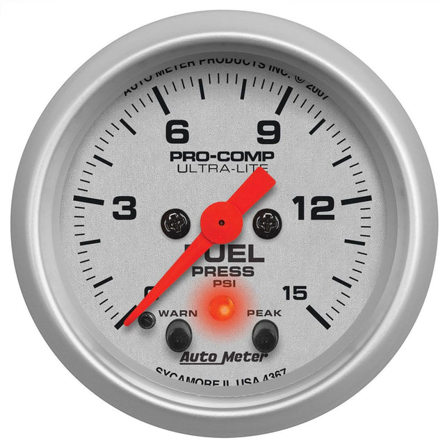 AutoMeter Ultra-Lite Series Fuel Pressure Gauge (AU4367)