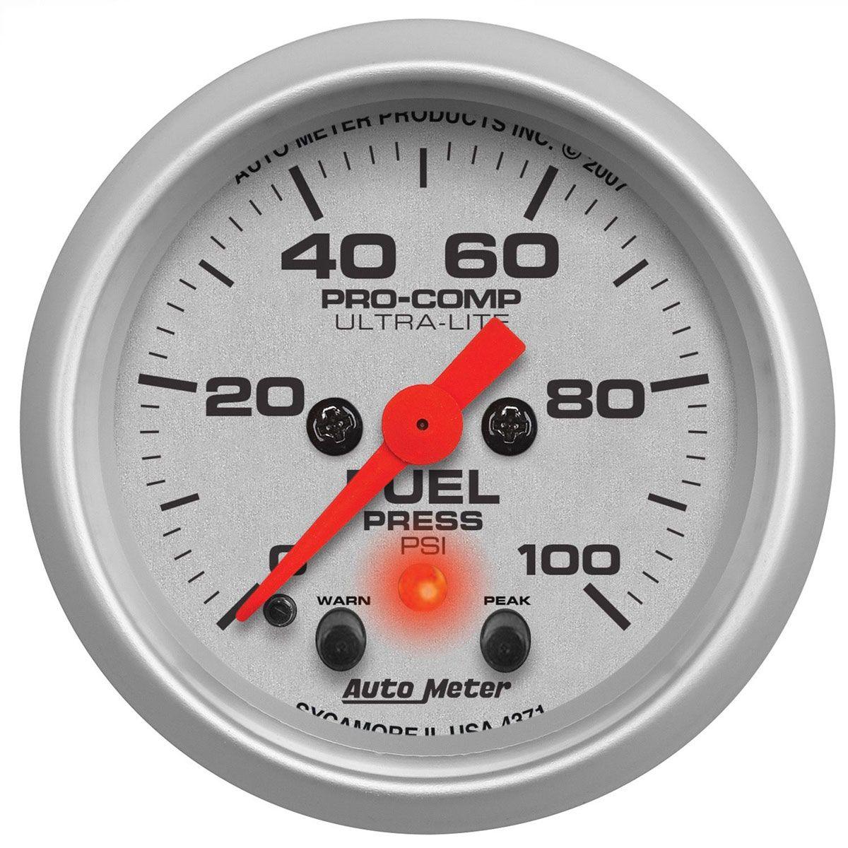 AutoMeter Ultra-Lite Series Fuel Pressure Gauge (AU4371) AU4371