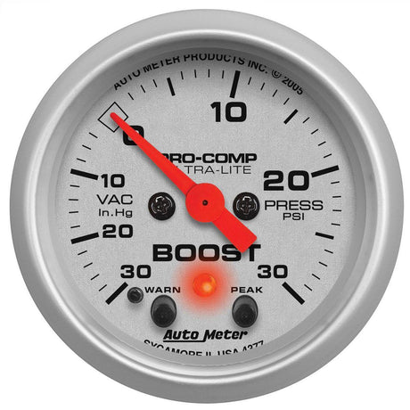 AutoMeter Ultra-Lite Series Boost/Vacuum Gauge (AU4377) AU4377