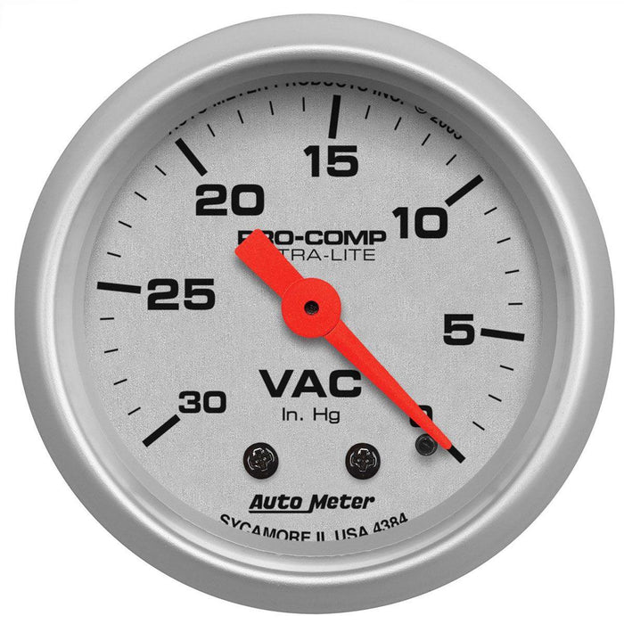 Autometer Ultra-Lite Series Vacuum Gauge (AU4384)