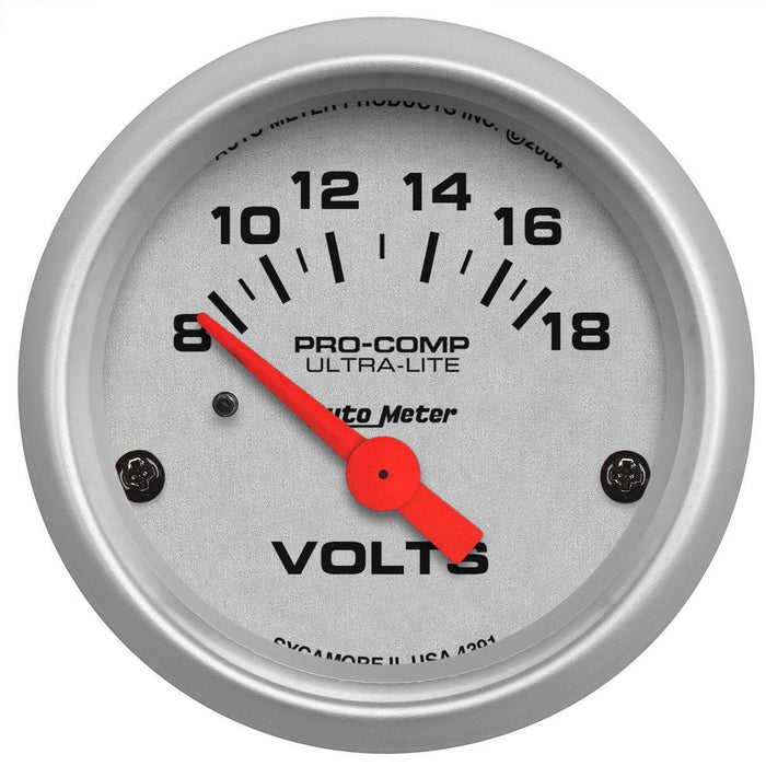 Autometer Ultra-Lite Series Voltmeter Gauge (AU4391)