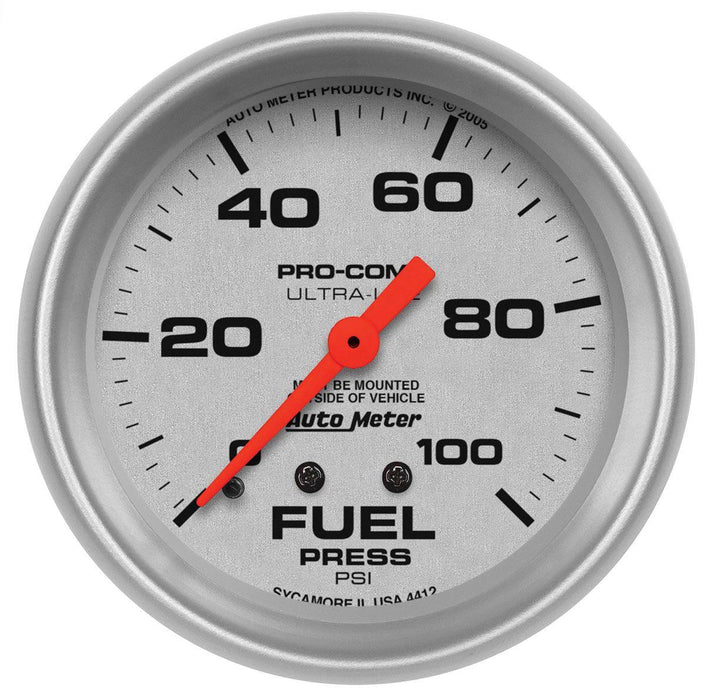 Autometer Ultra-Lite Series Fuel Pressure Gauge (AU4412)