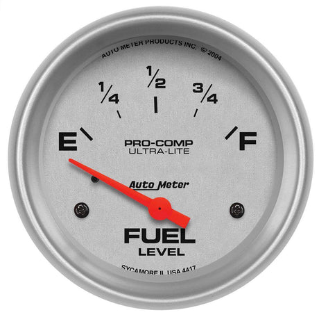 AutoMeter Ultra-Lite Series Fuel Level Gauge (AU4417) AU4417