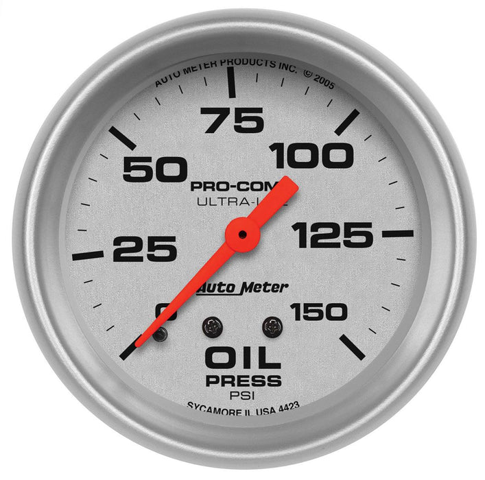 Autometer Ultra-Lite Series Oil Pressure Gauge (AU4423)