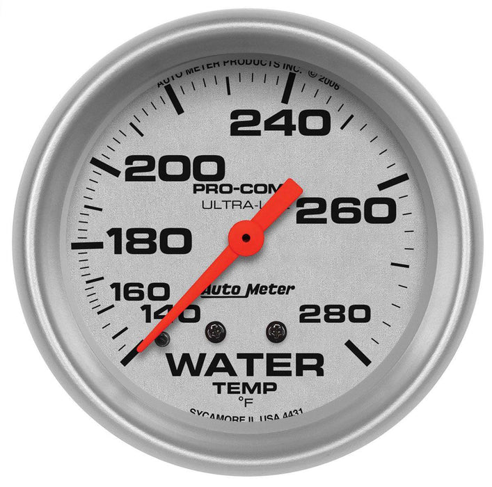 Autometer Ultra-Lite Series Water Temperature Gauge (AU4431)