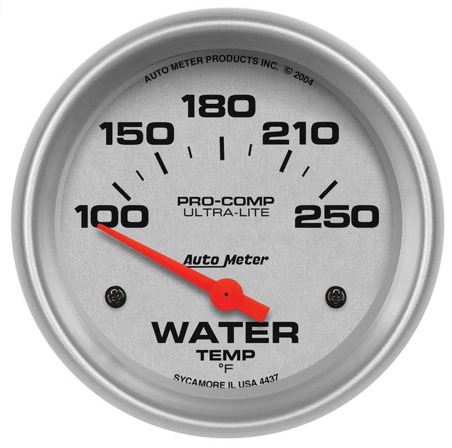 AutoMeter Ultra-Lite Series Water Temperature Gauge (AU4437) AU4437